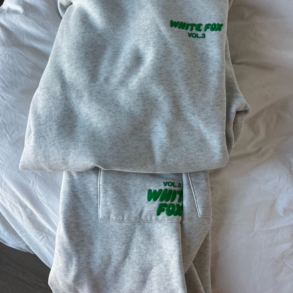 White Fox Gray Lounge Set